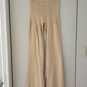 Orseund Iris Ribbed Knit Flare Pants - XXL